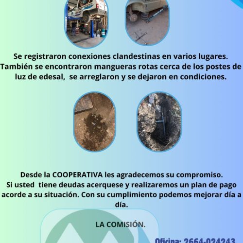 Mantenimiento de vehiculos y conexiones clandestinas